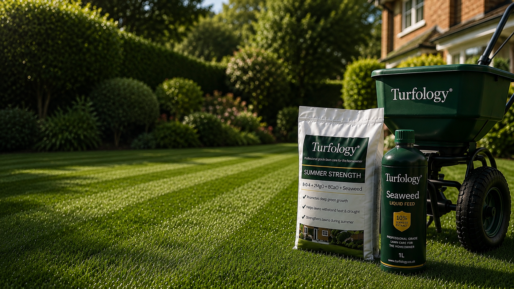 Turfology lawn care products